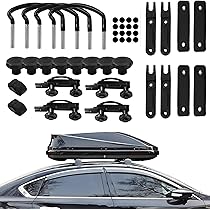 4PCS U-Shaped Roof Rack Mounting Brackets,Roof Rack Clamps for